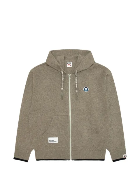 AAPE BY *A BATHING APE® Aapenow logo-patch zip-up hoodie