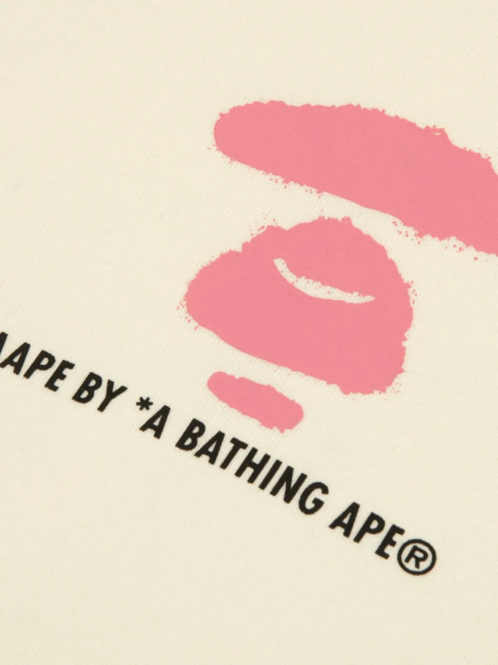 AAPE BY *A BATHING APE Hoodie met logoprint en trekkoord Beige