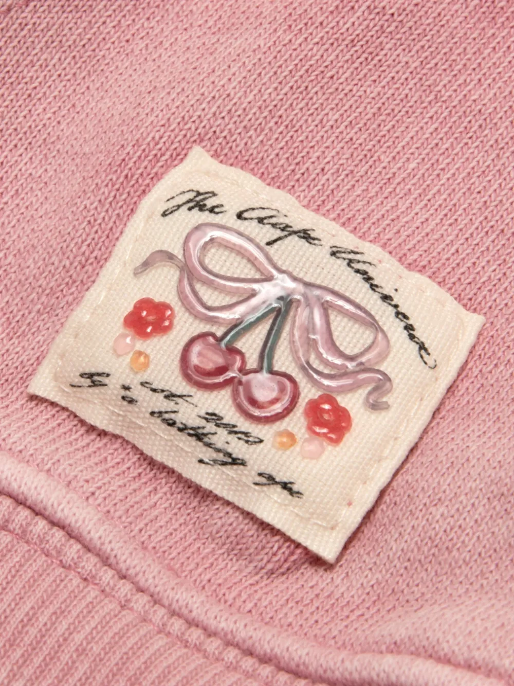 AAPE BY *A BATHING APE logo-patch cropped hoodie Roze