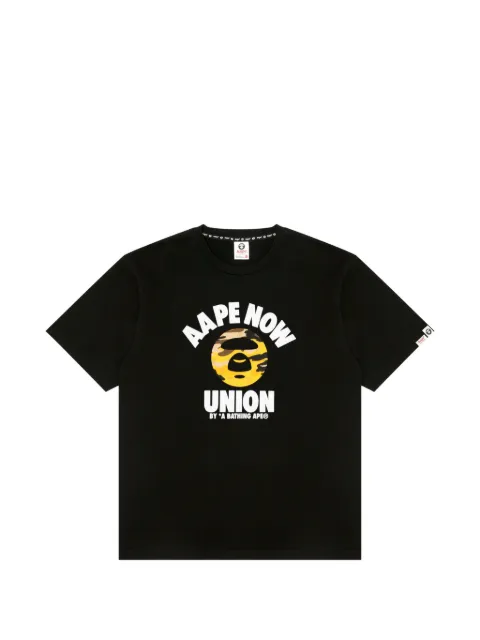 AAPE BY *A BATHING APE® Moonface logo-print T-shirt