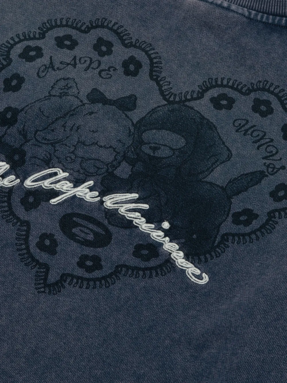 AAPE BY *A BATHING APE Sweater met print Blauw