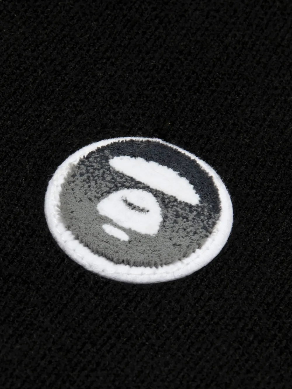 AAPE BY *A BATHING APE AAPENOW trui met halve rits en logo-print Zwart