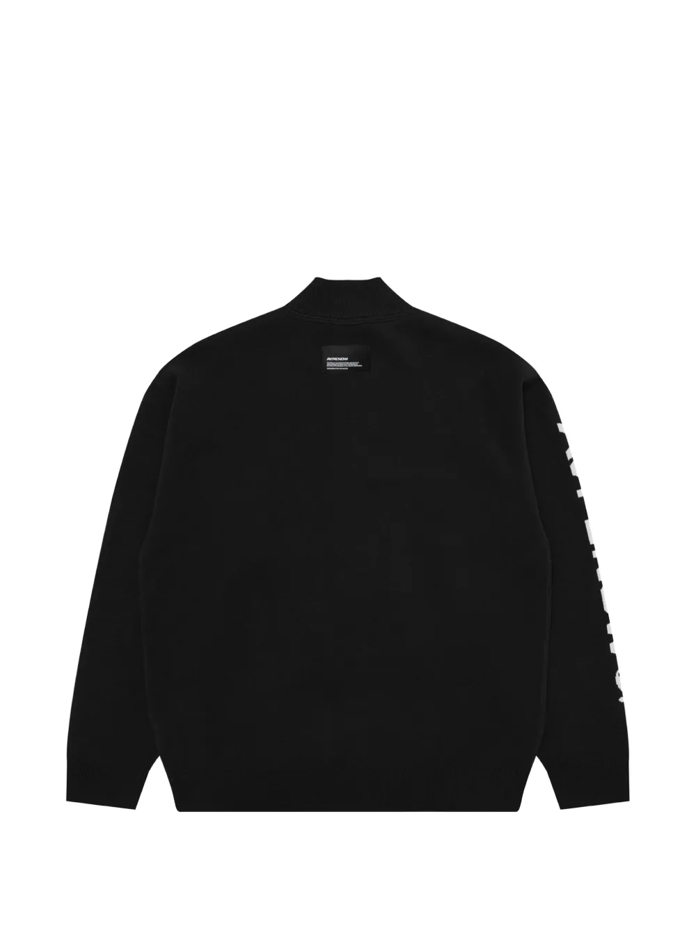 AAPE BY *A BATHING APE AAPENOW trui met halve rits en logo-print Zwart