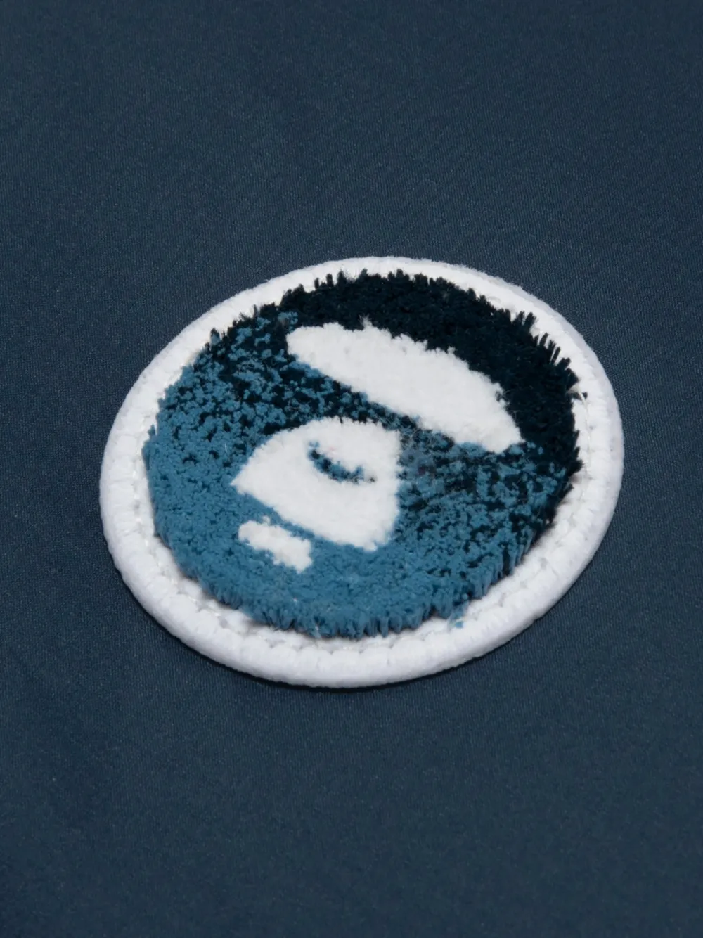 AAPE BY *A BATHING APE Gewatteerd jack met logopatch Blauw