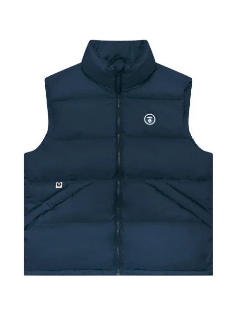 AAPE BY *A BATHING APE® quilted logo-patch jacket