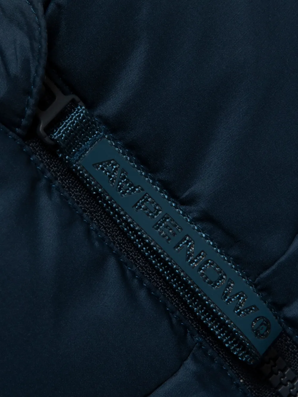 AAPE BY *A BATHING APE Gewatteerd jack met logopatch Blauw