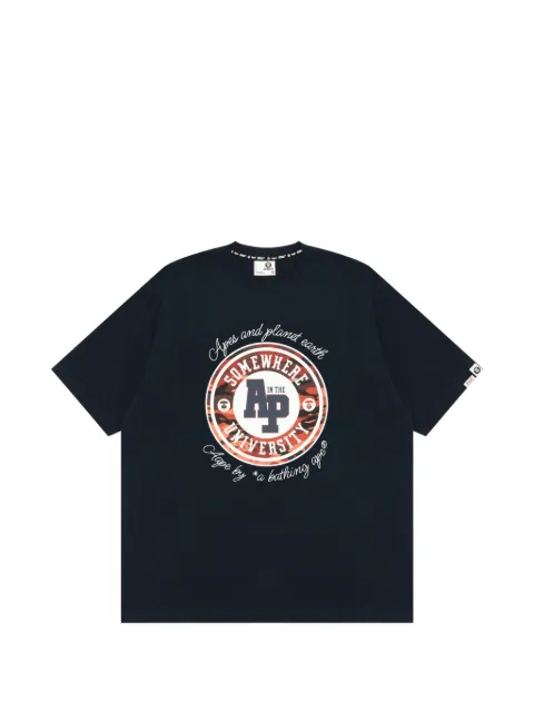 AAPE BY *A BATHING APE® AAPEUNVS Moonface logo-print cotton T-shirt