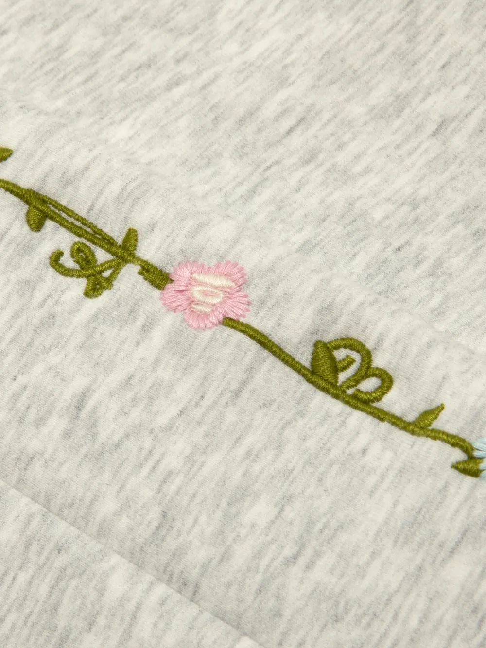 AAPE BY *A BATHING APE Moonface trainingsbroek met bloemenborduurwerk Grijs