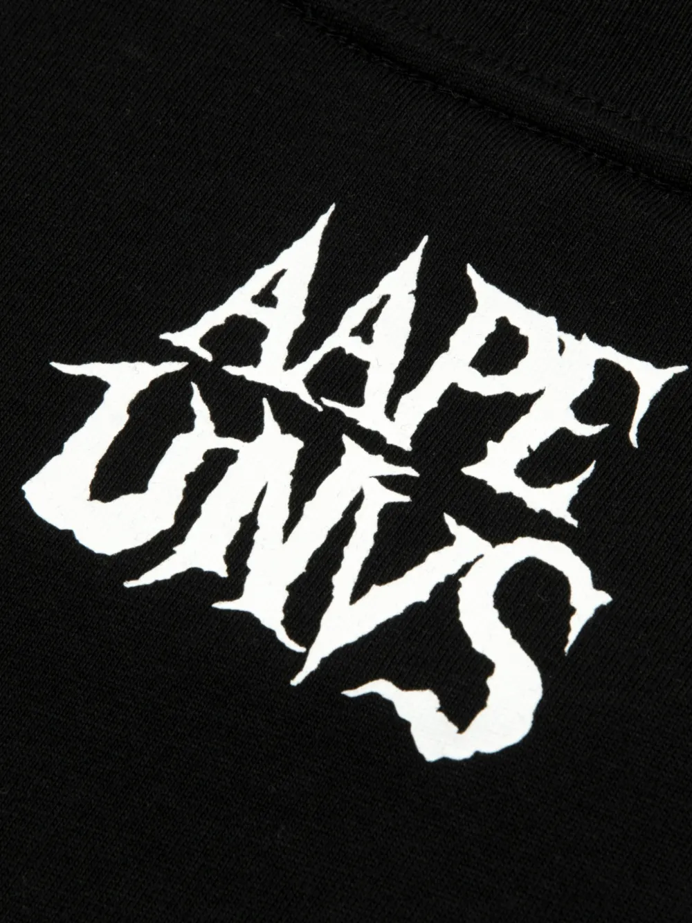 AAPE BY *A BATHING APE T-shirt met logoprint Zwart
