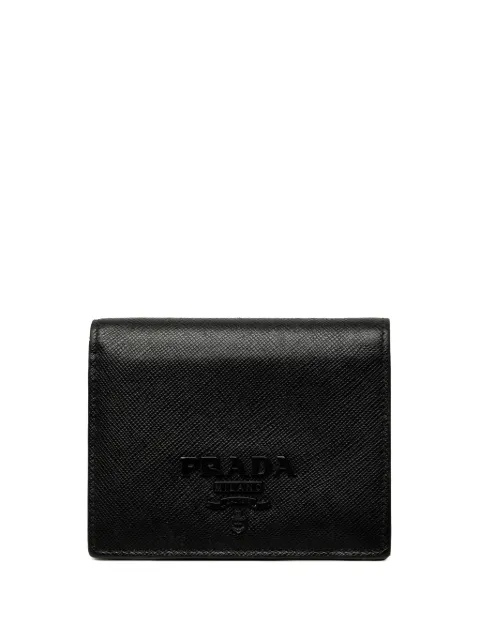 Prada Pre-Owned cartera pequeña de piel saffiano plegable 2013-2026