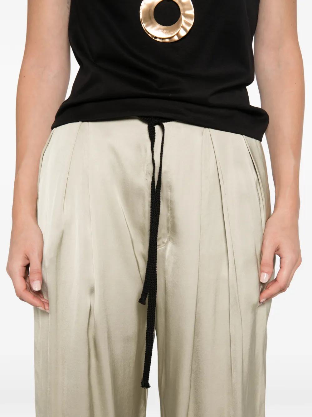 Barena Broek met trekkoord Beige