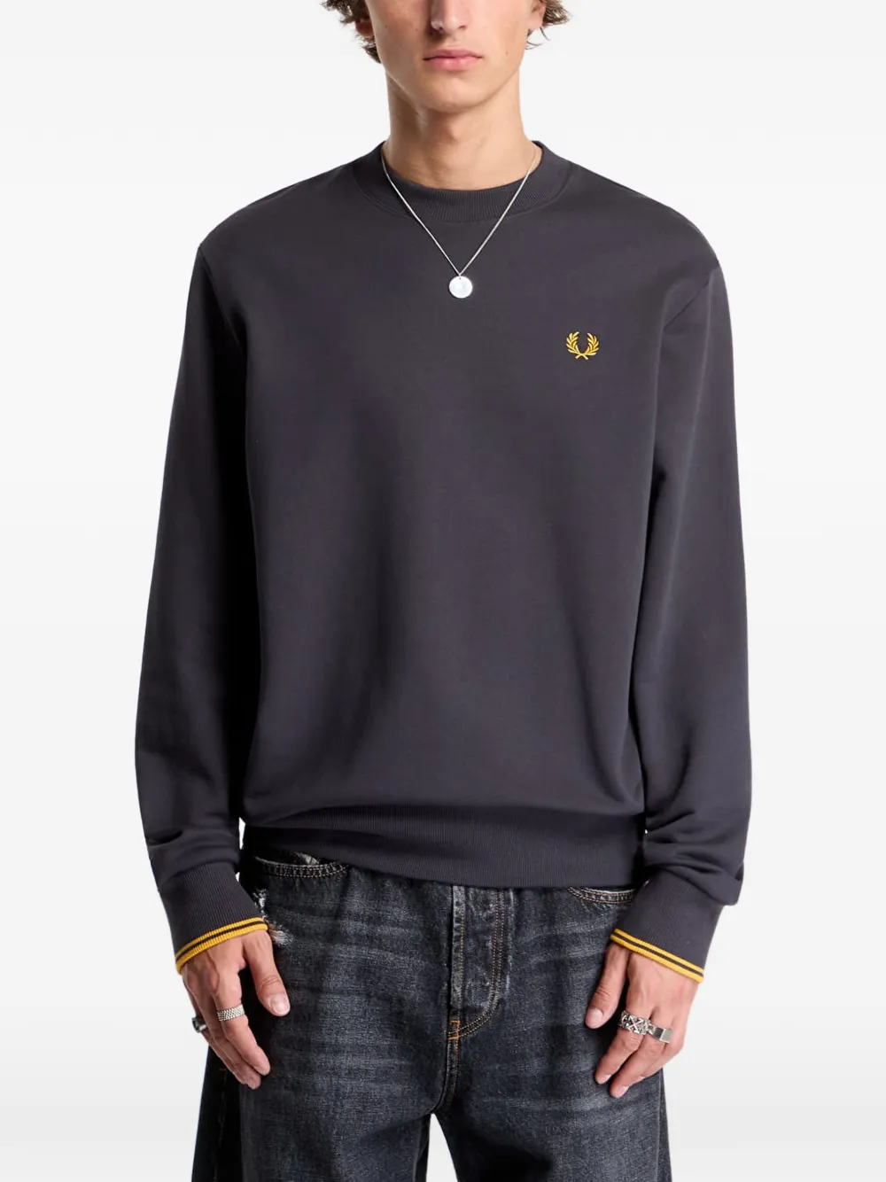 Fred Perry embroidered-logo sweatshirt