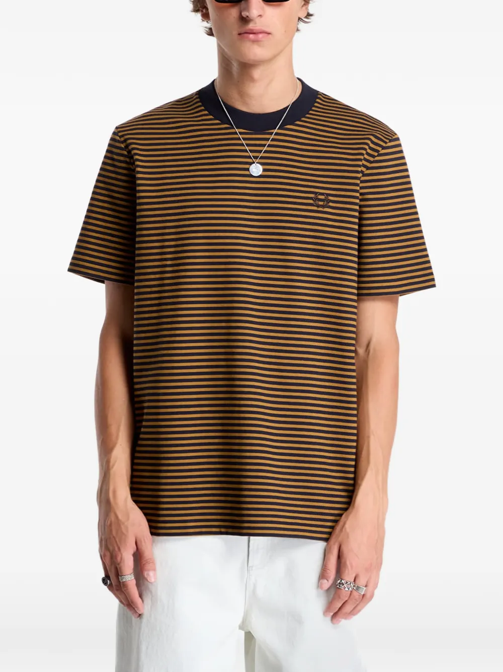 Fred Perry fine-stripe T-shirt