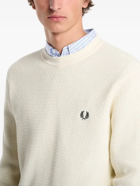 Fred Perry سويتر بخياطة الوافل