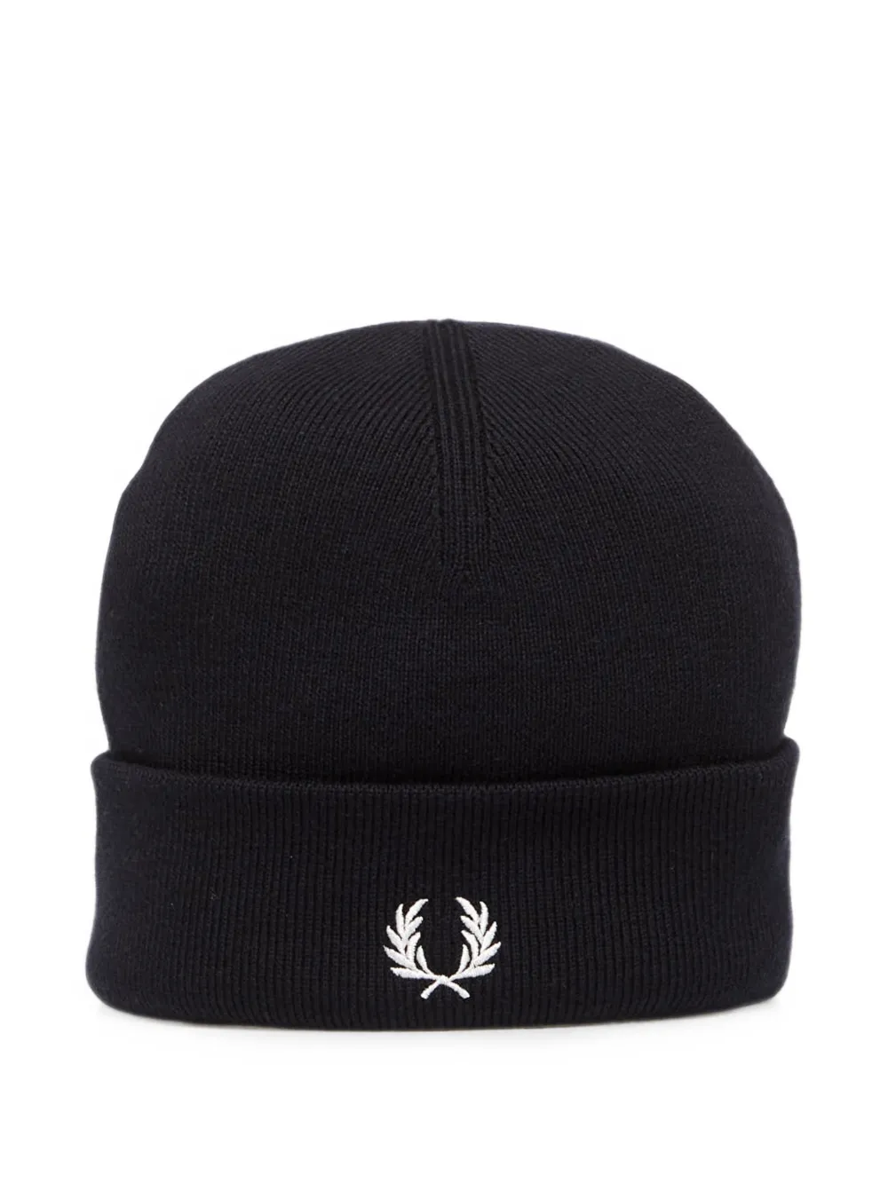 Fred Perry logo-embroidered beanie hat