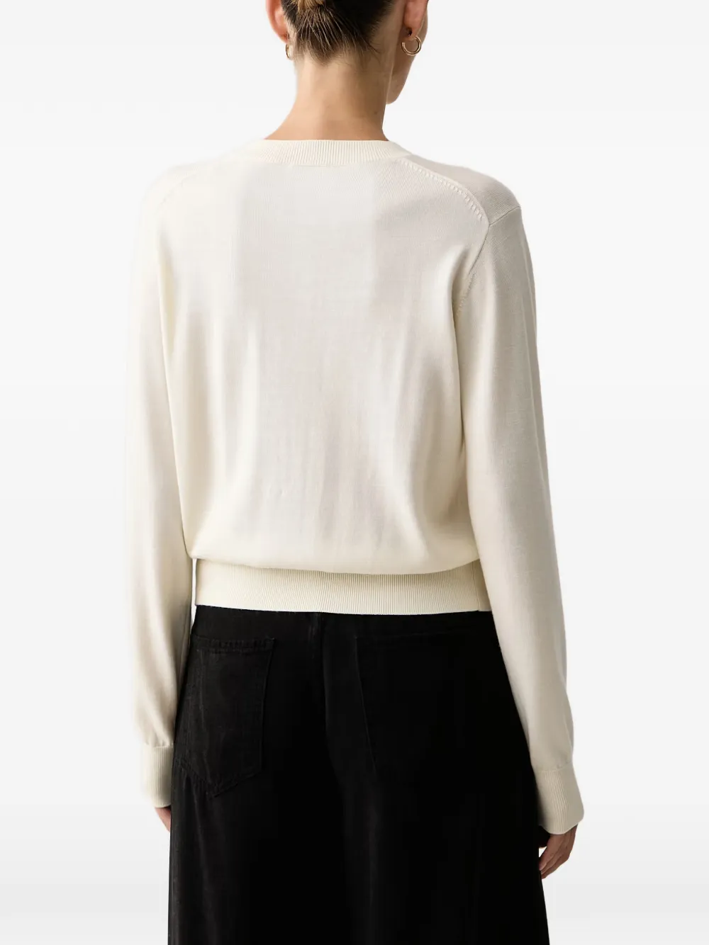 Kenzo Wildflower logo-embroidered cardigan Wit