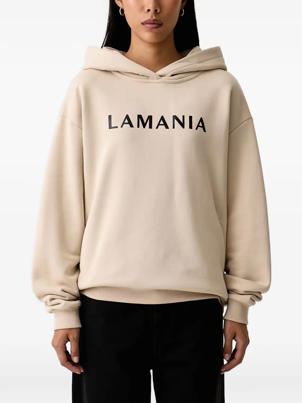 La Mania Every logo-print hoodie - Toni neutri