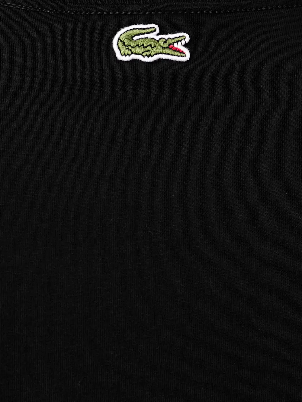 Lacoste logo-print T-shirt Zwart