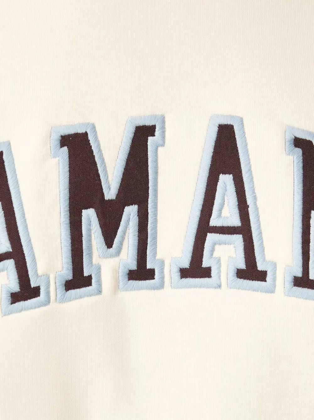 La Mania Los oversized hoodie met geborduurd logo Beige