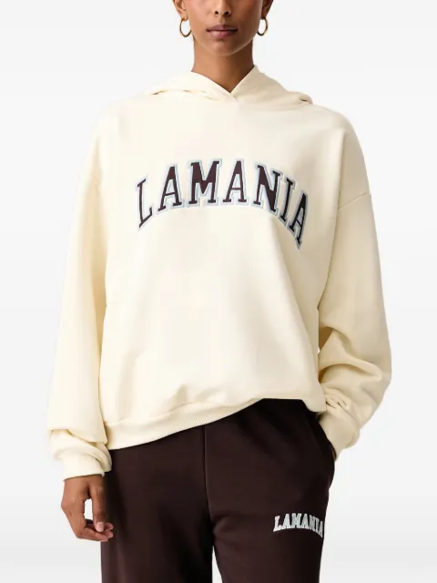 La Mania Los logo-embroidered oversized hoodie