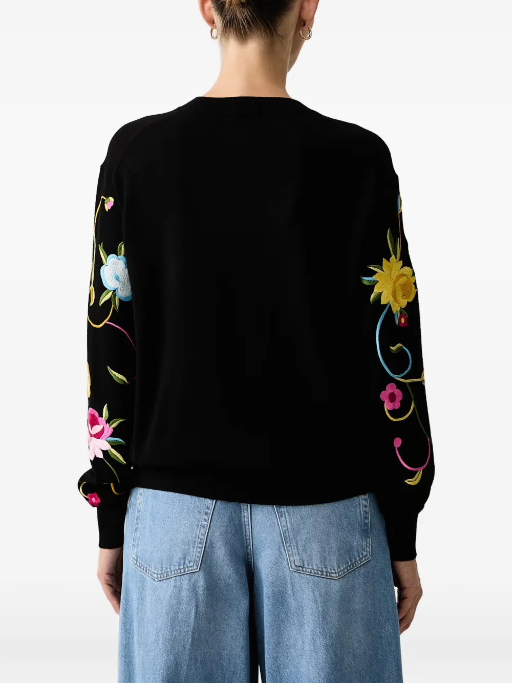 Kenzo Wildflower sweater Zwart