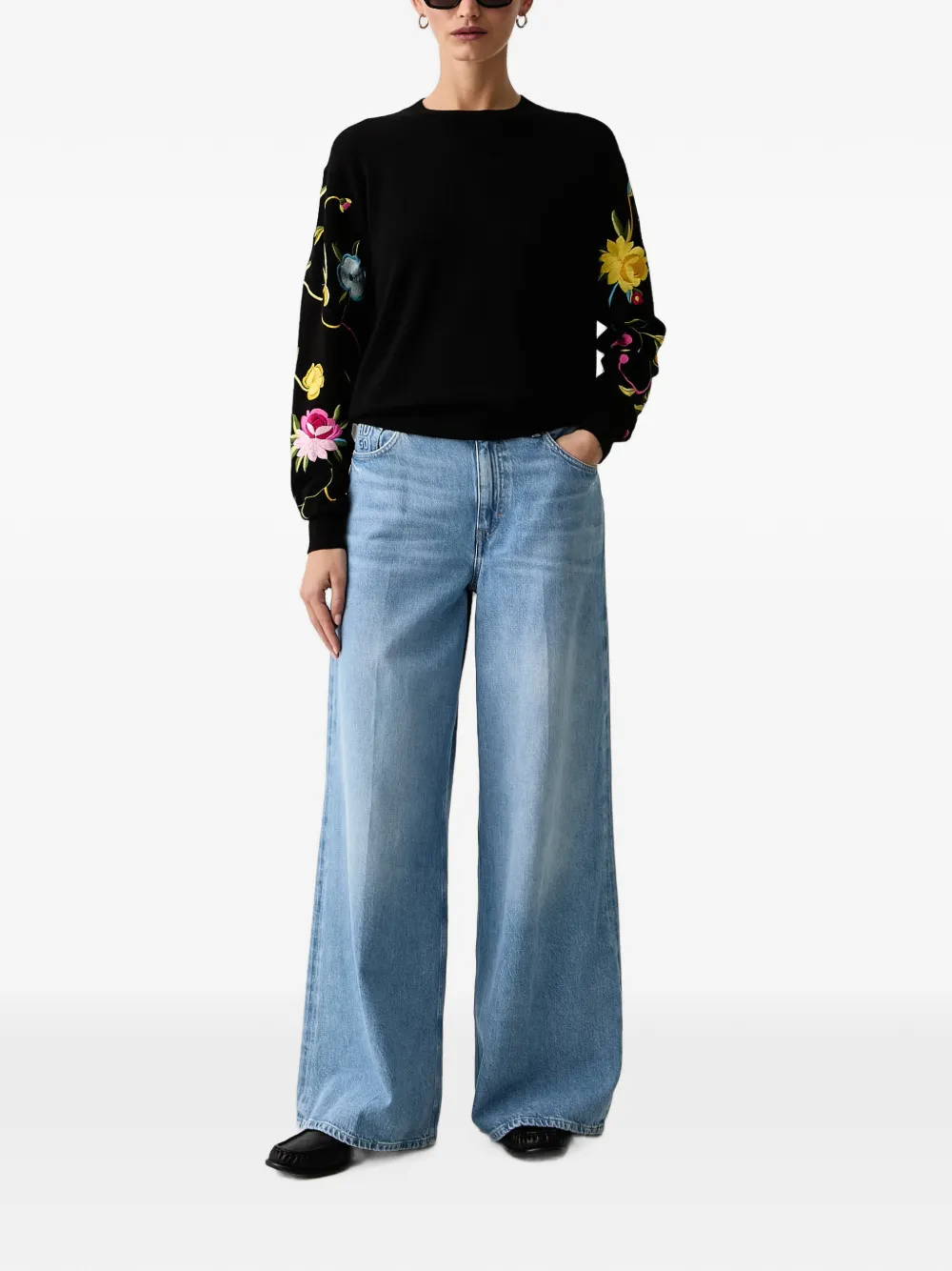 Kenzo Wildflower sweater Zwart