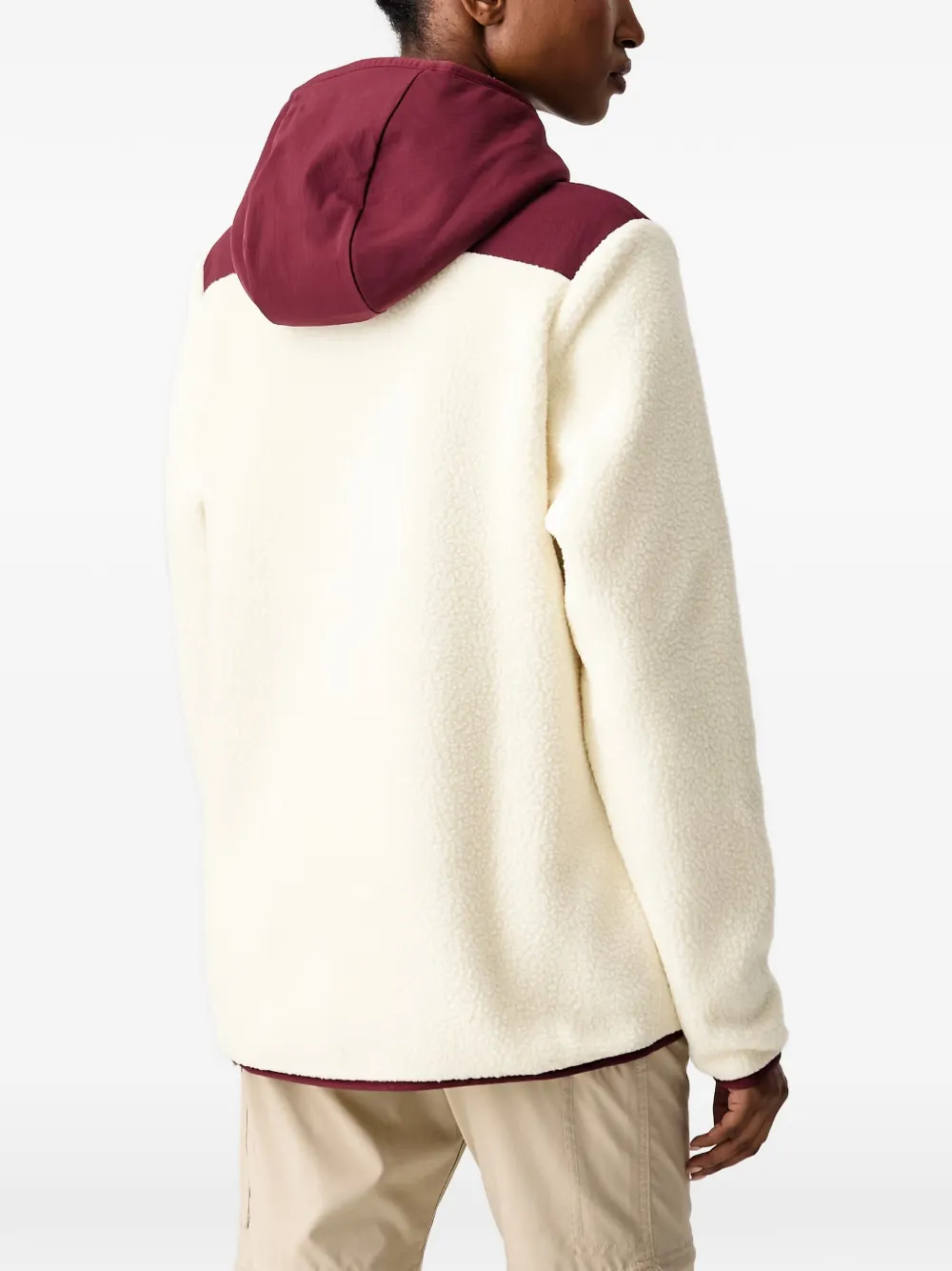 La Sportiva Guidance fleecehoodie met colourblocking Beige