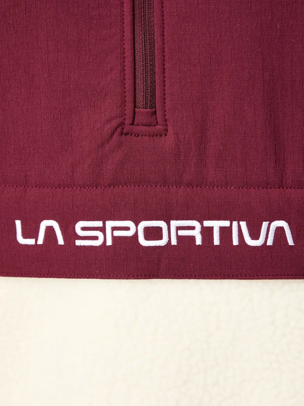 La Sportiva Guidance fleecehoodie met colourblocking Beige