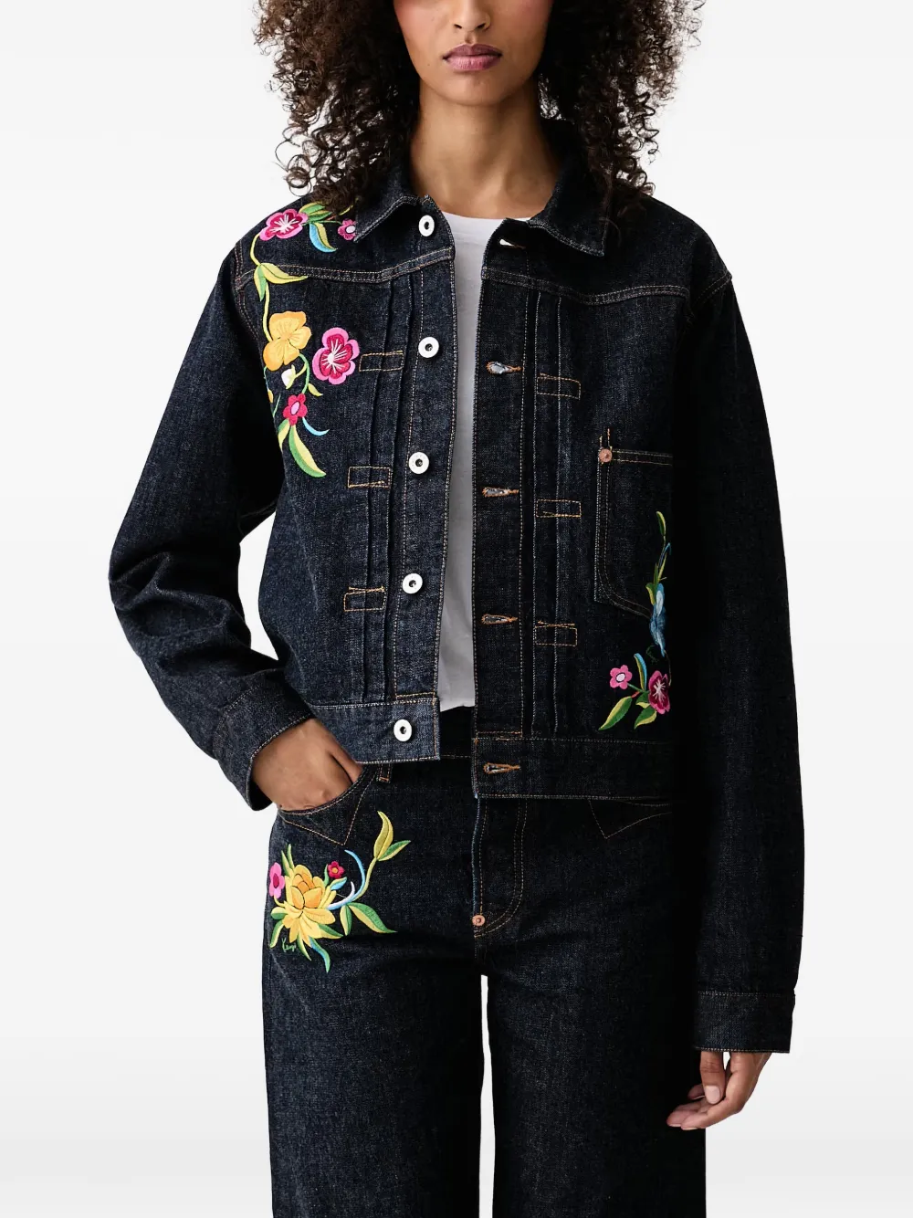 Kenzo Wildflower denim jacket - Bleu Kenzo Wildflower denim jacket - Bleu