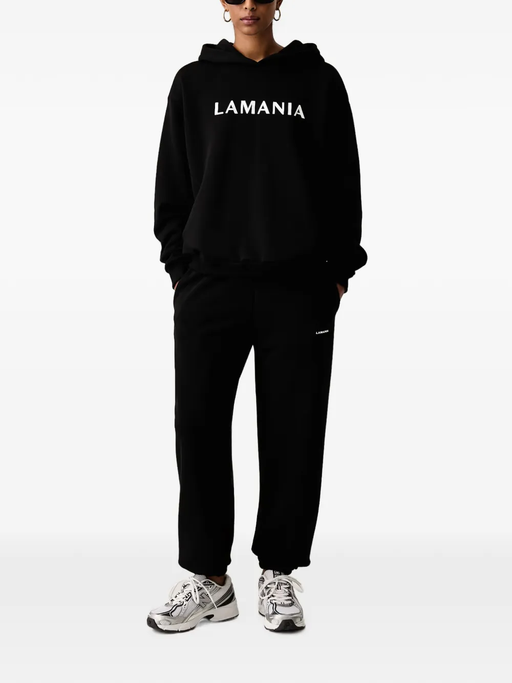 La Mania Trainingsbroek met logoprint Zwart