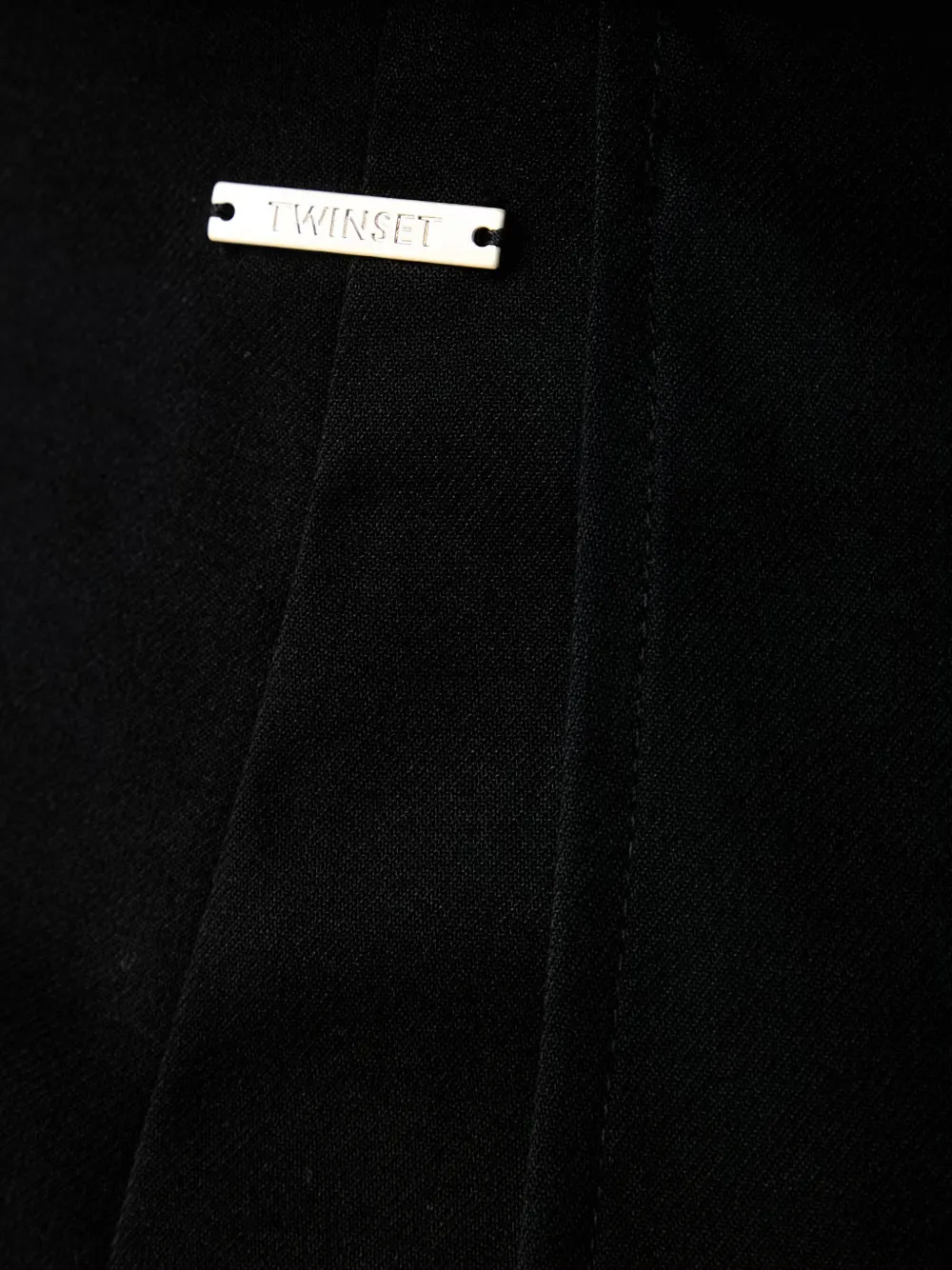 TWINSET pleated-panel shorts Zwart