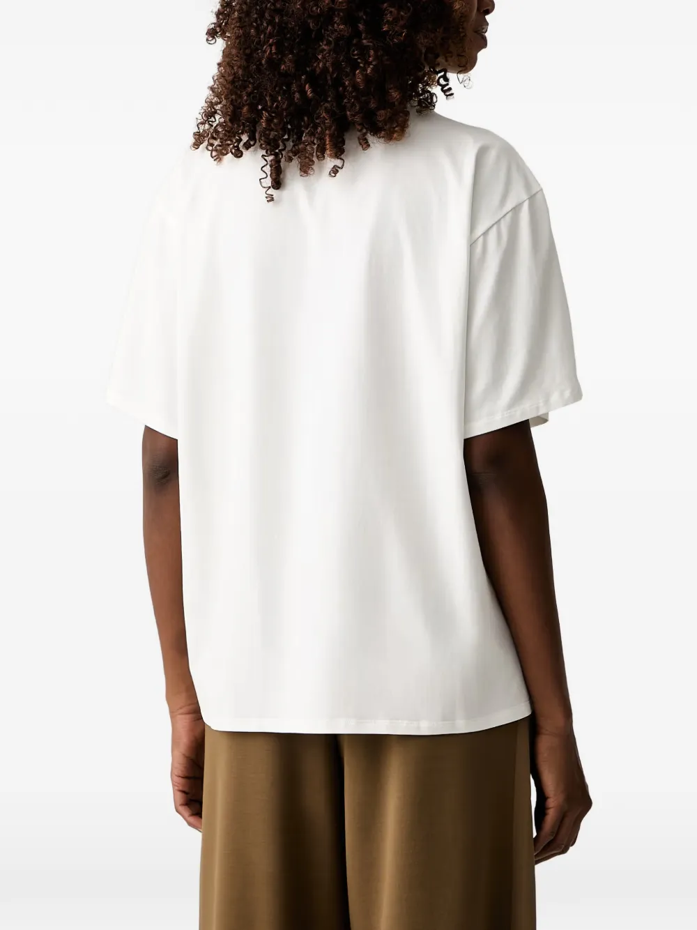 TWINSET T-shirt met logoprint Wit