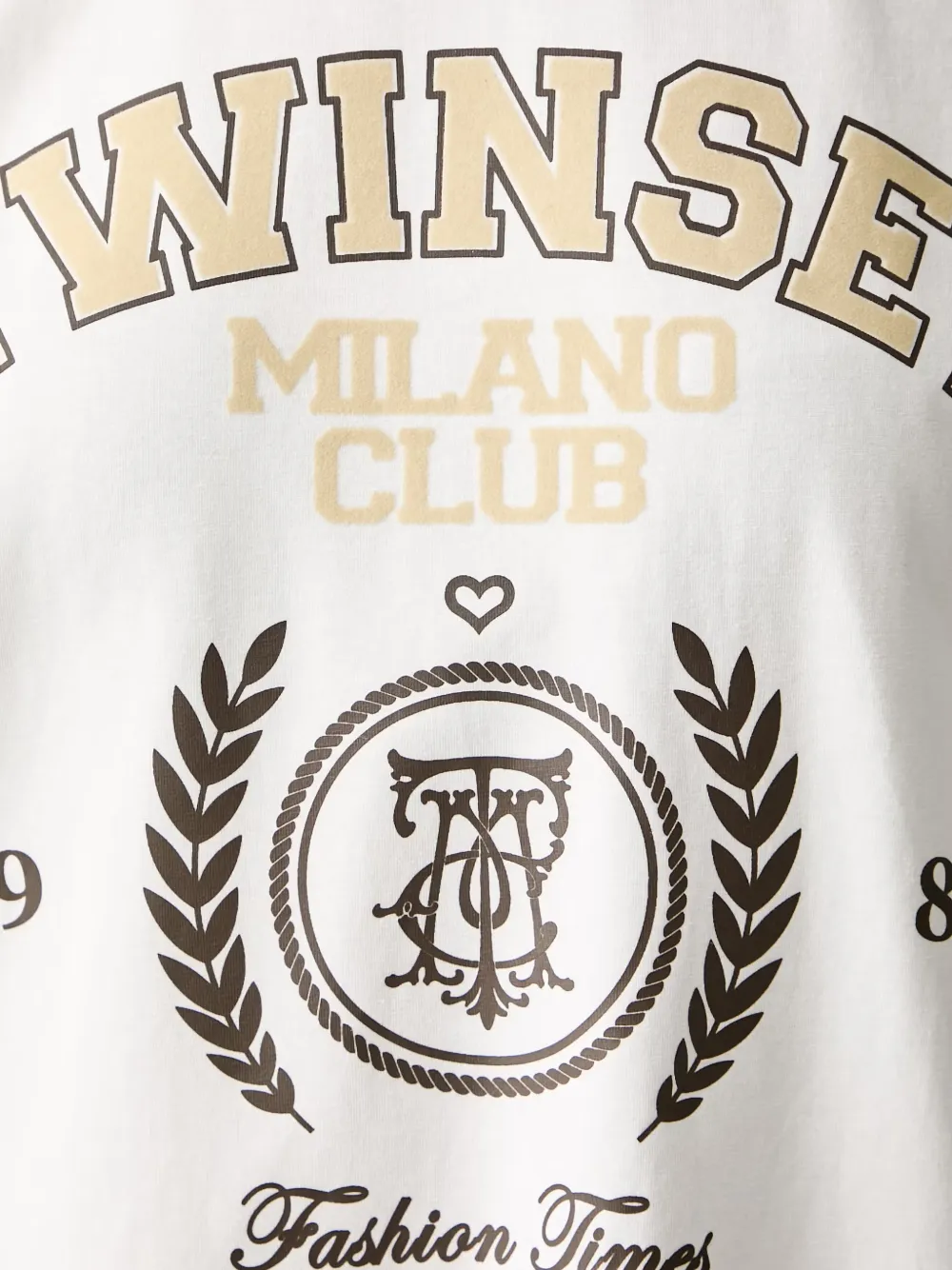 TWINSET T-shirt met logoprint Wit