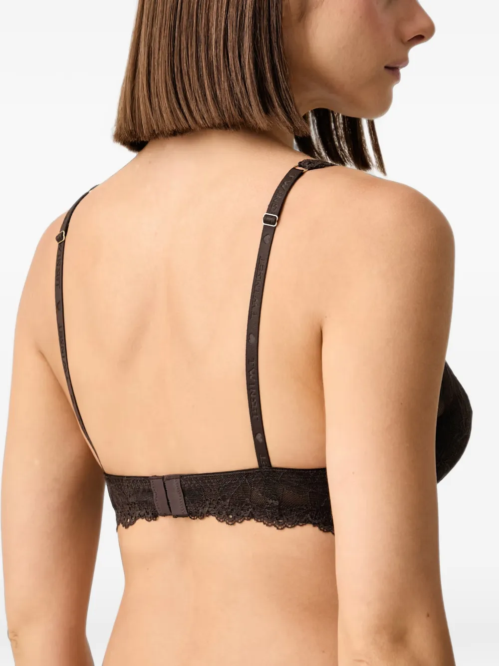 TWINSET Bh met kanten afwerking Bruin
