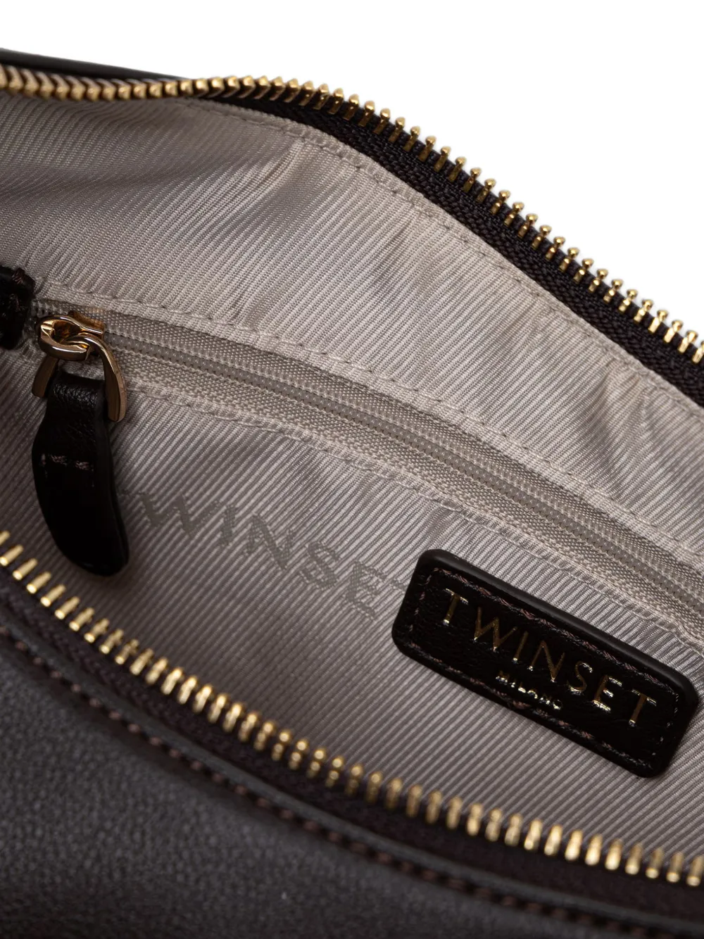 TWINSET Schoudertas met kettingdetail Bruin