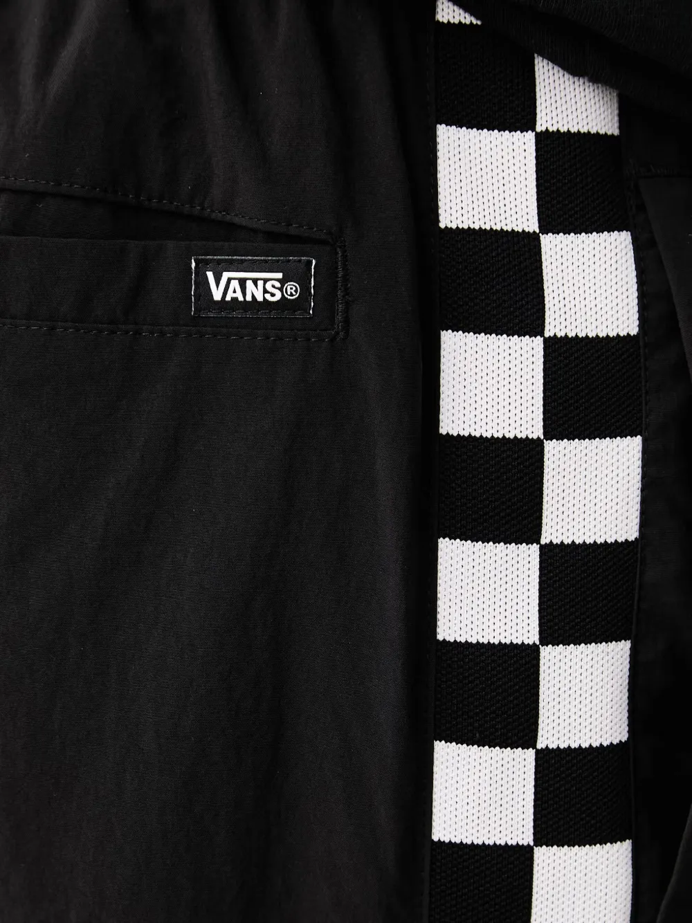 Vans Ronnie trainingsbroek met dambord-print Zwart