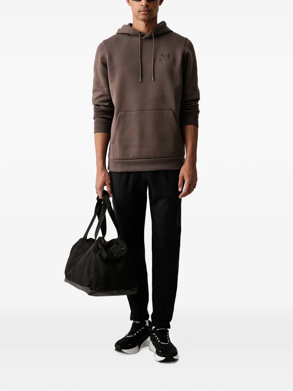 Under Armour UA Icon hoodie met trekkoord en geborduurd logo Bruin