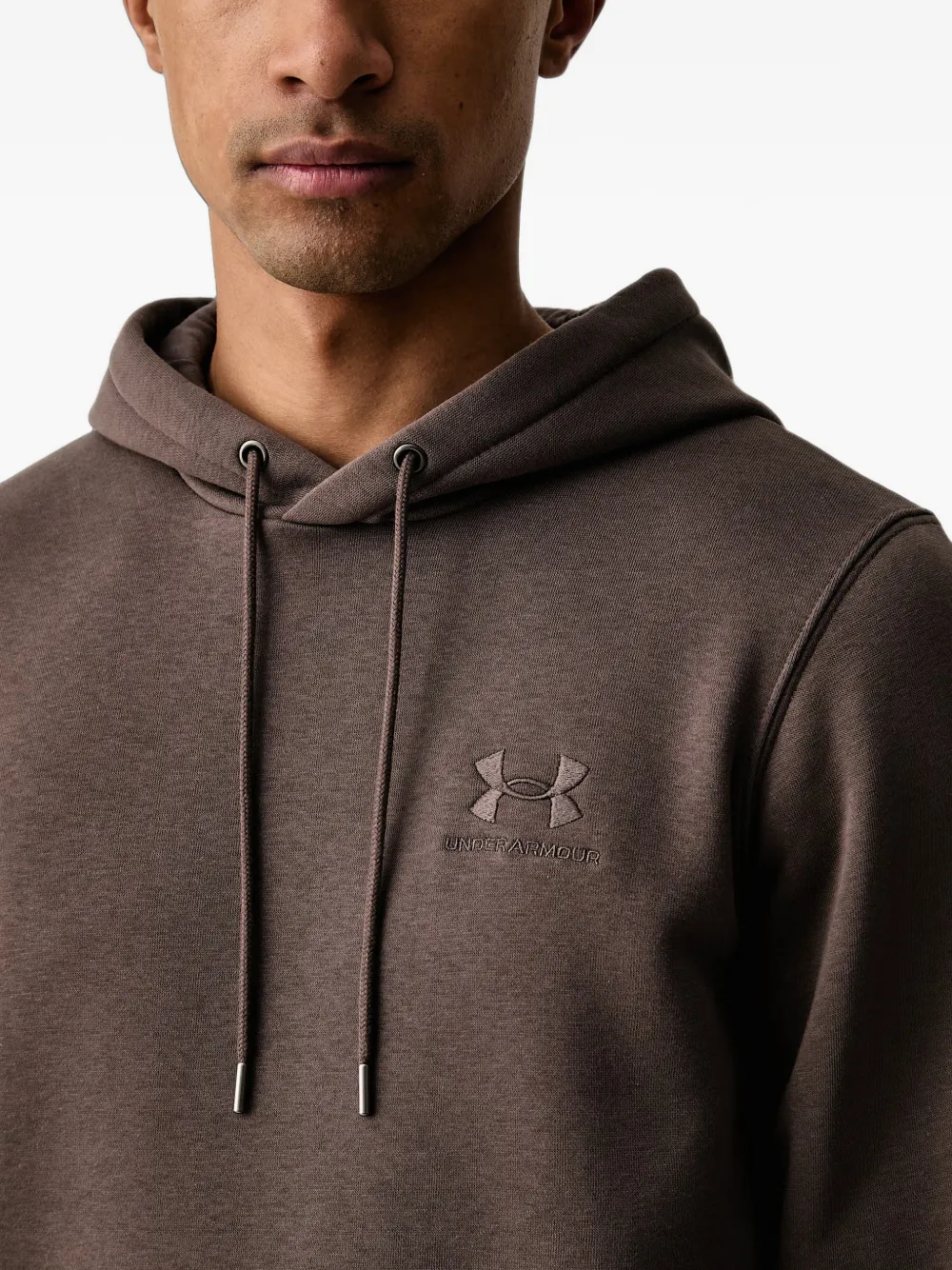 Under Armour UA Icon hoodie met trekkoord en geborduurd logo Bruin