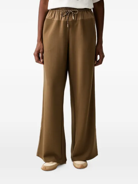 TWINSET drawstring wide-leg trousers