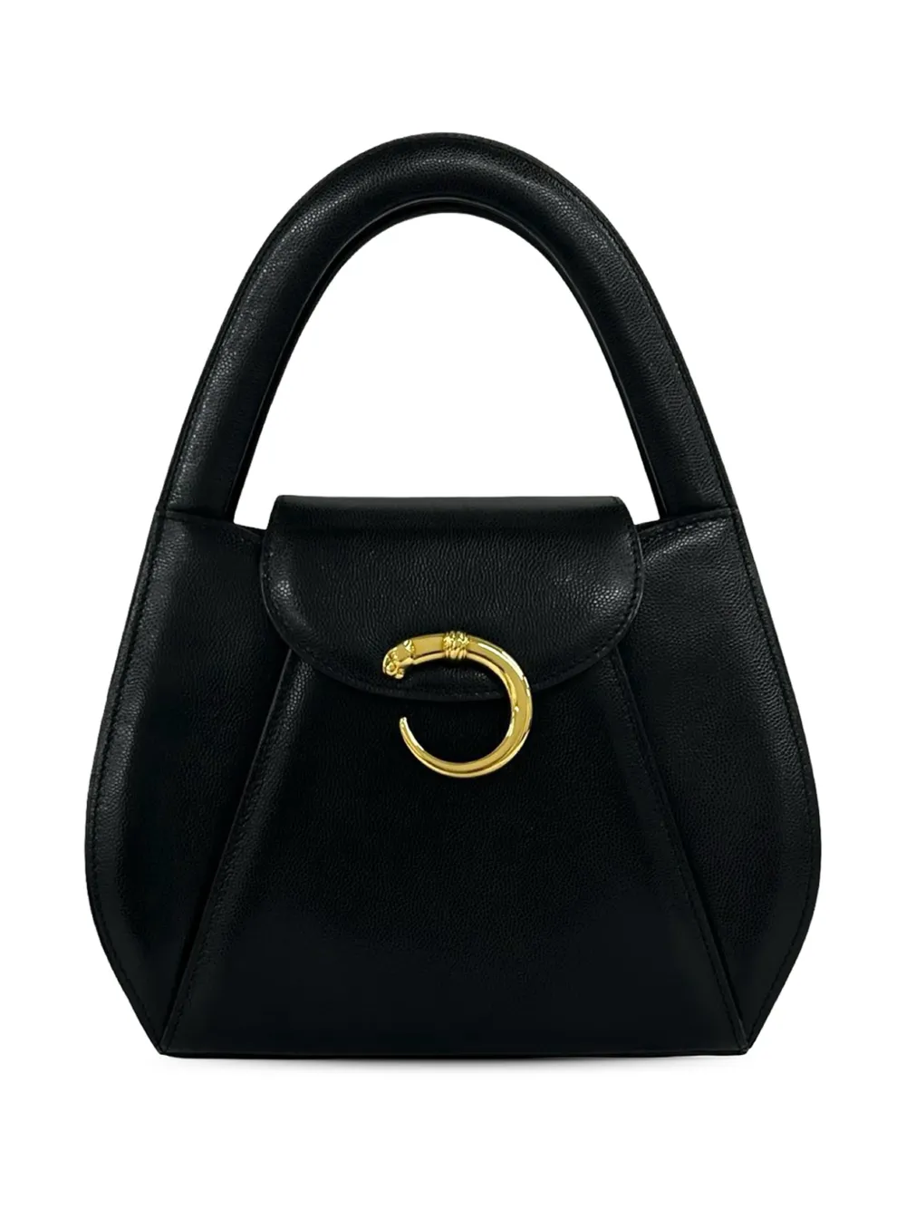 Cartier sac à main Panthere en cuir (années 1900) - Noir Cartier sac à main Panthere en cuir (années 1900) - Noir
