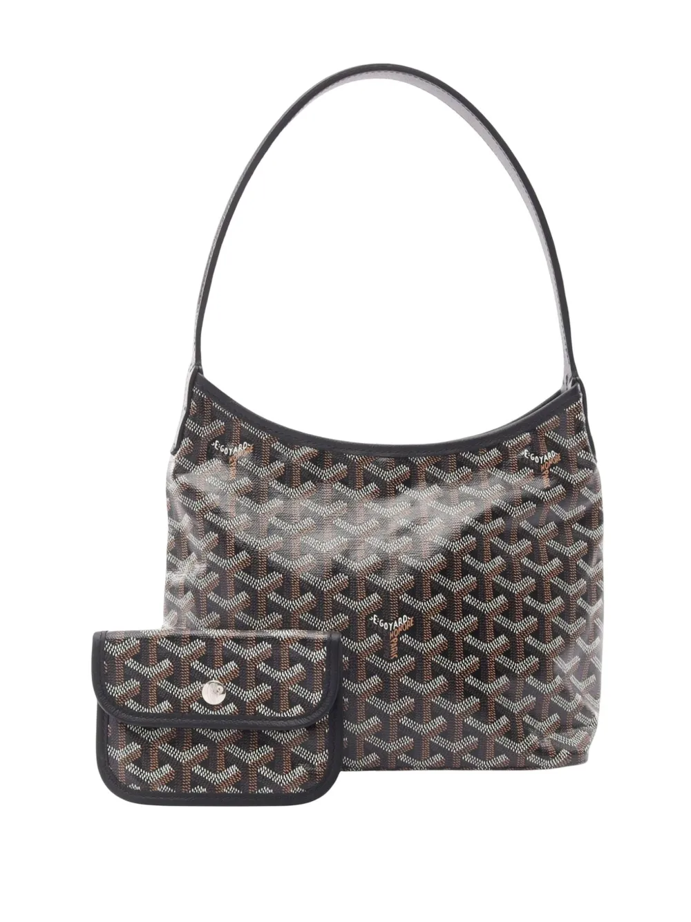 Goyard Pre-Owned 2000-2026 Mini Goyardine Boheme Hobo shoulder bag - Nero