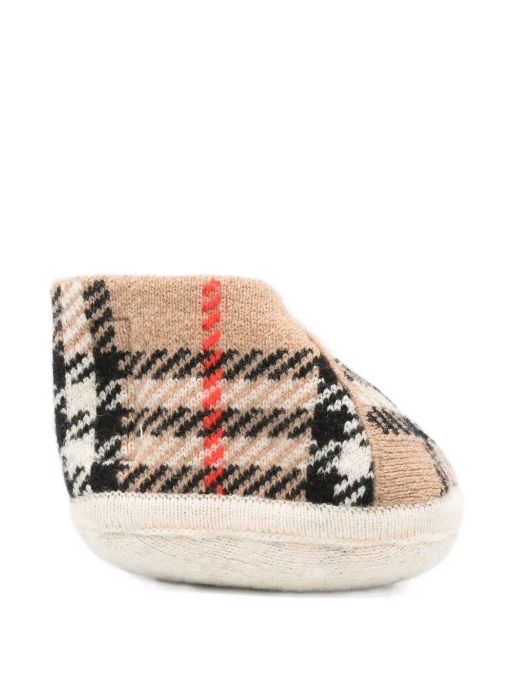 Burberry Kids check booties - Toni neutri