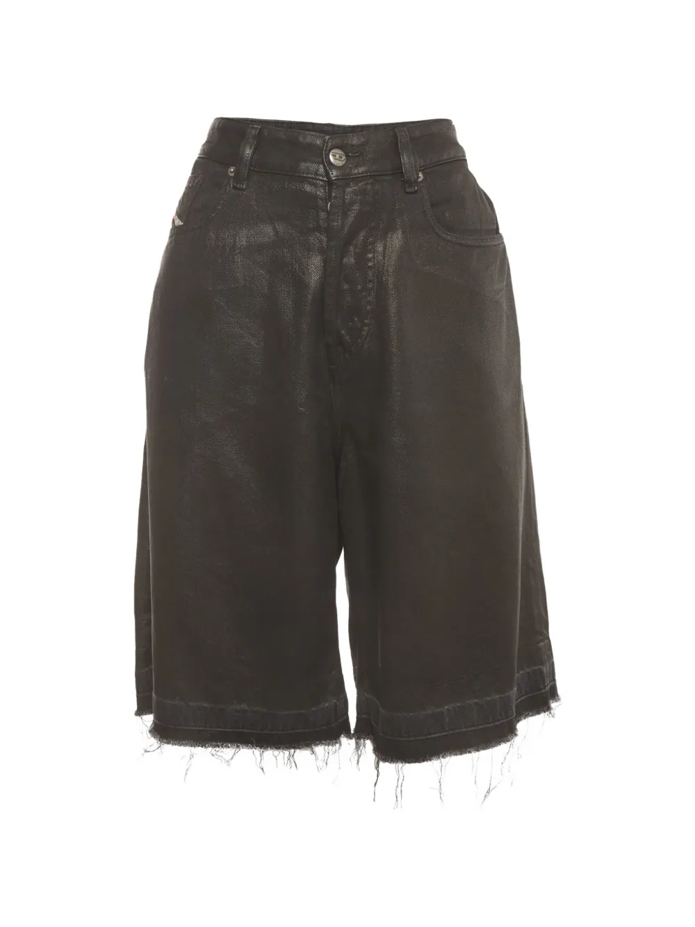 Pre-owned Diesel De-sire Raw-edge Shorts In Black