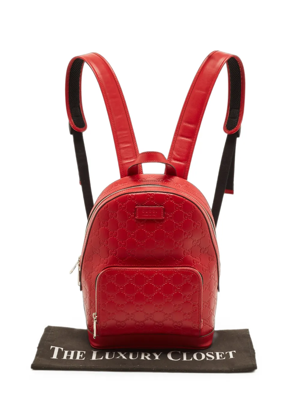 Gucci Pre-Owned sac à dos Guccissima - Rouge Gucci Pre-Owned sac à dos Guccissima - Rouge