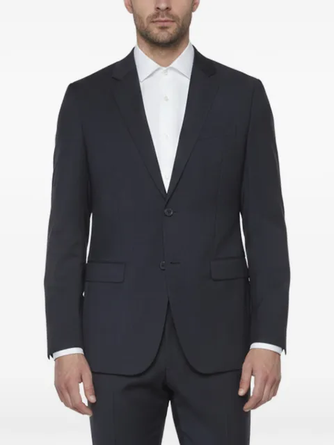 Theory check-wool single-breasted blazer