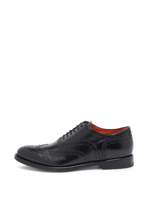 Santoni leather oxford shoes