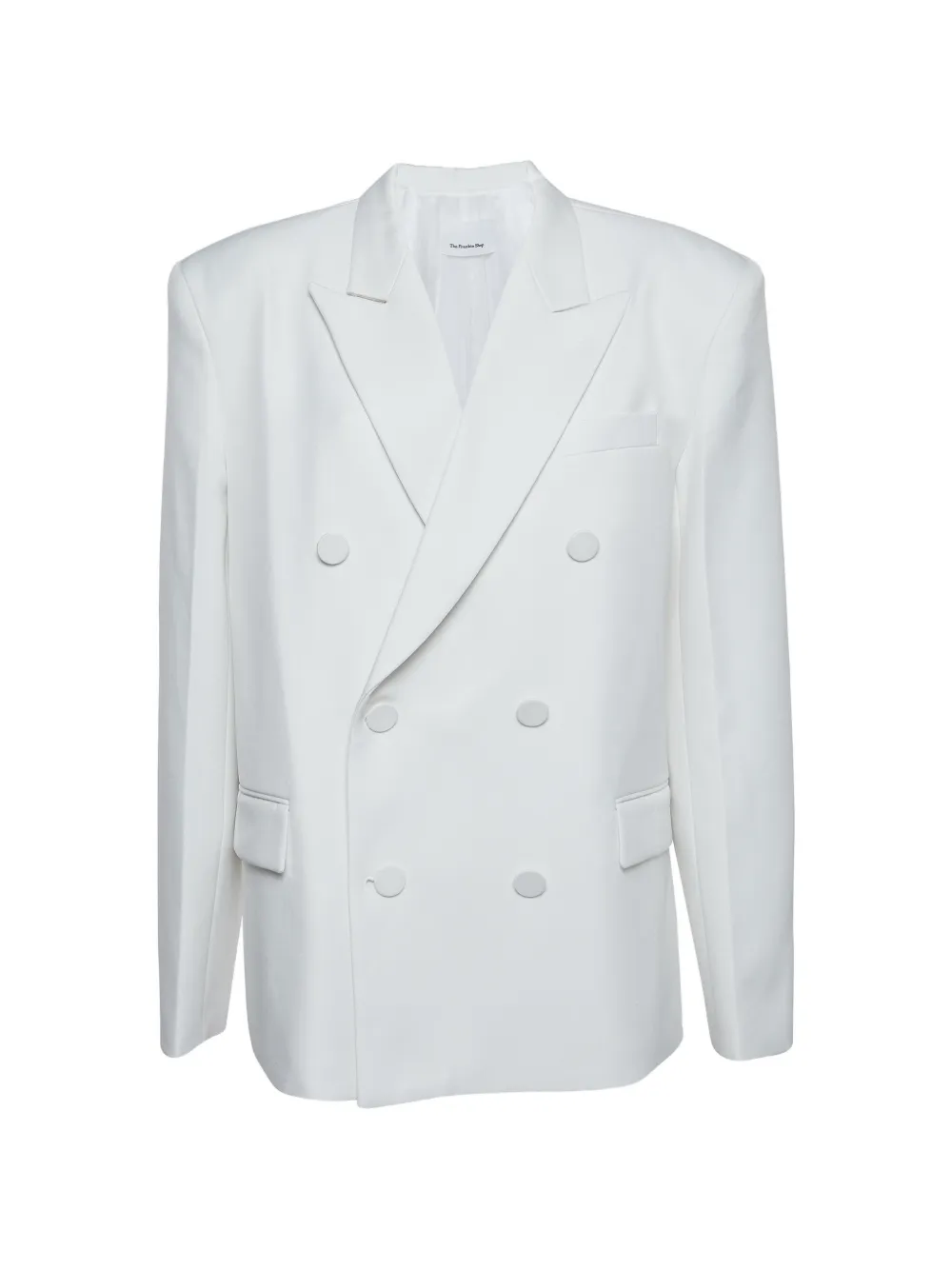 The Frankie Shop blazer à boutonnière croisée - Blanc The Frankie Shop blazer à boutonnière croisée - Blanc