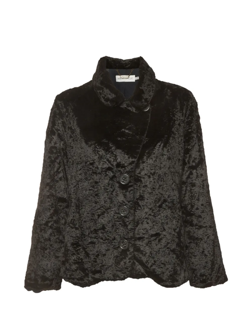 See By Chloé Vintage veste en fourrure artificielle - Noir See By Chloé Vintage veste en fourrure artificielle - Noir