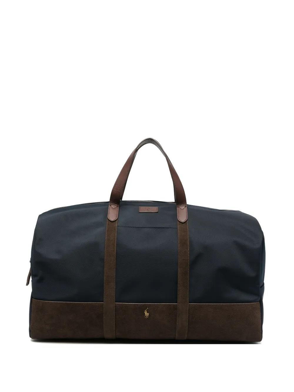 Polo Ralph Lauren logo-embroidered panelled holdall bag - Blu