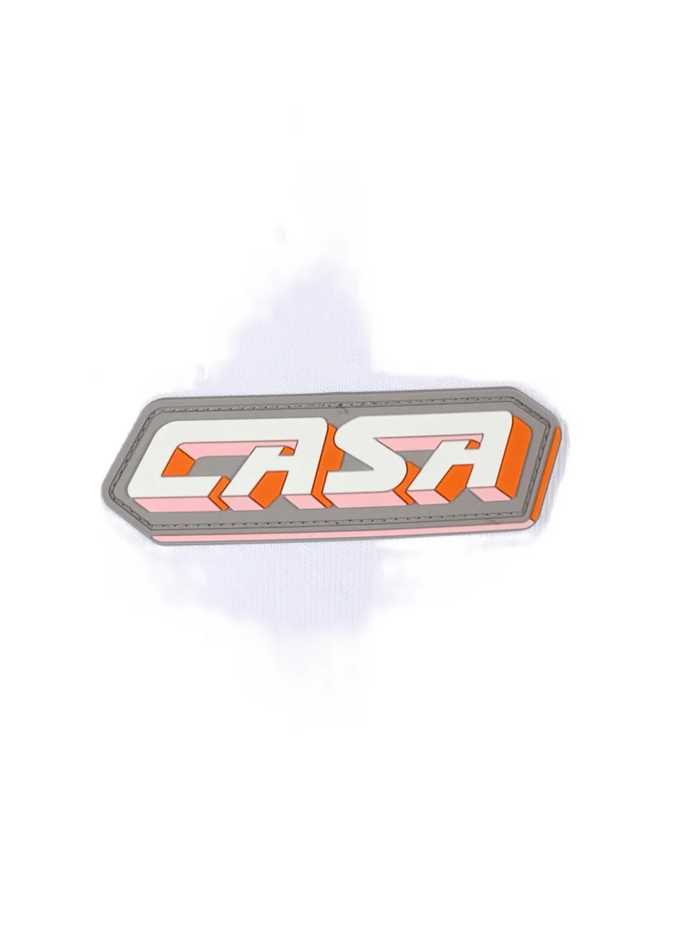 Casablanca Casa Racing T-shirt met logo-patch Wit